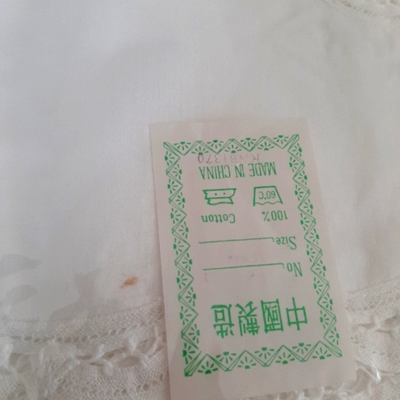 White Table Cloth Battenburg Lace Vintage NIB Oblong - Picture 5 of 10